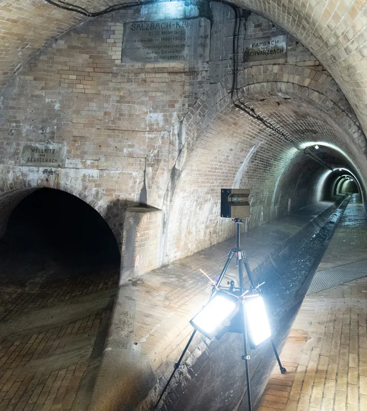 Salzbachkanal Wiesbaden – Innenansicht